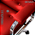 Cadeira Design Office Eames Signature Diretor Cromada com Rodinhas Anti Risco - Capa em Madeira - Vermelho - Imagem 5