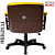 Cadeira Design Office Eames Signature Diretor Black com Rodinhas Anti Risco - Capa em Madeira - Amarelo - Imagem 6