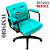 Cadeira Design Office Eames Signature Diretor Black com Rodinhas Anti Risco - Capa em Madeira - Verde Água - Imagem 4