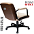 Cadeira Design Office Eames Signature Diretor Black com Rodinhas Anti Risco - Capa em Madeira - Bege - Imagem 6