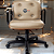 Cadeira Design Office Eames Signature Diretor Black com Rodinhas Anti Risco - Capa em Madeira - Bege - Imagem 2