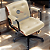 Cadeira Design Office Eames Signature Diretor Black com Rodinhas Anti Risco - Capa em Madeira - Bege - Imagem 1