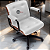 Cadeira Design Office Eames Signature Diretor Black com Rodinhas Anti Risco - Capa em Madeira - Branco - Imagem 1