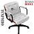 Cadeira Design Office Eames Signature Diretor Black com Rodinhas Anti Risco - Capa em Madeira - Branco - Imagem 5