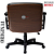 Cadeira Design Office Eames Signature Diretor Black com Rodinhas Anti Risco - Capa em Madeira - Marrom Café - Imagem 5