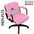 Cadeira Design Office Eames Signature Diretor Black com Rodinhas Anti Risco - Capa em Madeira - Rosa Claro - Imagem 3