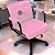 Cadeira Design Office Eames Signature Diretor Black com Rodinhas Anti Risco - Capa em Madeira - Rosa Claro - Imagem 1