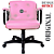 Cadeira Design Office Eames Signature Diretor Black com Rodinhas Anti Risco - Capa em Madeira - Rosa Claro - Imagem 4