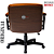Cadeira Design Office Eames Signature Diretor Black com Rodinhas Anti Risco - Capa em Madeira - Caramelo - Imagem 4