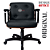 Cadeira Design Office Eames Signature Diretor Black com Rodinhas Anti Risco - Capa em Madeira - Cinza Escuro - Imagem 4