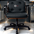 Cadeira Design Office Eames Signature Diretor Black com Rodinhas Anti Risco - Capa em Madeira - Cinza Escuro - Imagem 2