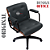 Cadeira Design Office Eames Signature Diretor Black com Rodinhas Anti Risco - Capa em Madeira - Cinza Escuro - Imagem 3