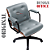 Cadeira Design Office Eames Signature Diretor Black com Rodinhas Anti Risco - Capa em Madeira - Cinza Claro - Imagem 3
