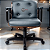 Cadeira Design Office Eames Signature Diretor Black com Rodinhas Anti Risco - Capa em Madeira - Cinza Claro - Imagem 2