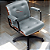 Cadeira Design Office Eames Signature Diretor Black com Rodinhas Anti Risco - Capa em Madeira - Cinza Claro - Imagem 1