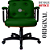 Cadeira Design Office Eames Signature Diretor Black com Rodinhas Anti Risco - Capa em Madeira - Verde Escuro - Imagem 4