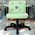 Cadeira Design Office Eames Signature Diretor Black com Rodinhas Anti Risco - Capa em Madeira - Verde Limão - Imagem 2