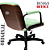 Cadeira Design Office Eames Signature Diretor Black com Rodinhas Anti Risco - Capa em Madeira - Verde Limão - Imagem 6