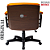 Cadeira Design Office Eames Signature Diretor Black com Rodinhas Anti Risco - Capa em Madeira - Laranja - Imagem 4