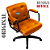 Cadeira Design Office Eames Signature Diretor Black com Rodinhas Anti Risco - Capa em Madeira - Laranja - Imagem 5