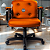 Cadeira Design Office Eames Signature Diretor Black com Rodinhas Anti Risco - Capa em Madeira - Laranja - Imagem 2