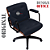 Cadeira Design Office Eames Signature Diretor Black com Rodinhas Anti Risco - Capa em Madeira - Azul Marinho - Imagem 3