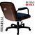 Cadeira Design Office Eames Signature Diretor Black com Rodinhas Anti Risco - Capa em Madeira - Azul Marinho - Imagem 6