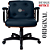 Cadeira Design Office Eames Signature Diretor Black com Rodinhas Anti Risco - Capa em Madeira - Azul Marinho - Imagem 4