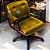 Cadeira Design Office Eames Signature Diretor Black com Rodinhas Anti Risco - Capa em Madeira - Amarelo Mostarda - Imagem 1