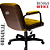 Cadeira Design Office Eames Signature Diretor Black com Rodinhas Anti Risco - Capa em Madeira - Amarelo Mostarda - Imagem 6