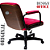 Cadeira Design Office Eames Signature Diretor Black com Rodinhas Anti Risco - Capa em Madeira - Rosa Pink - Imagem 6