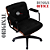 Cadeira Design Office Eames Signature Diretor Black com Rodinhas Anti Risco - Capa em Madeira - Preto - Imagem 6