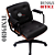 Cadeira Design Office Eames Signature Diretor Black com Rodinhas Anti Risco - Capa em Madeira - Preto - Imagem 3