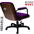 Cadeira Design Office Eames Signature Diretor Black com Rodinhas Anti Risco - Capa em Madeira - Roxo - Imagem 4