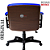 Cadeira Design Office Eames Signature Diretor Black com Rodinhas Anti Risco - Capa em Madeira - Azul Royal - Imagem 6
