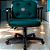 Cadeira Design Office Eames Signature Diretor Black com Rodinhas Anti Risco - Capa em Madeira - Verde - Imagem 2