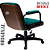 Cadeira Design Office Eames Signature Diretor Black com Rodinhas Anti Risco - Capa em Madeira - Verde - Imagem 5