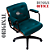 Cadeira Design Office Eames Signature Diretor Black com Rodinhas Anti Risco - Capa em Madeira - Verde - Imagem 3