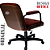 Cadeira Design Office Eames Signature Diretor Black com Rodinhas Anti Risco - Capa em Madeira - Vermelho Vinho - Imagem 6