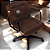 Cadeira Design Office Eames Signature Diretor Black com Rodinhas Anti Risco - Capa em Madeira - Vermelho Vinho - Imagem 1
