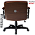 Cadeira Design Office Eames Signature Diretor Black com Rodinhas Anti Risco - Capa em Madeira - Vermelho Vinho - Imagem 5