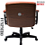 Cadeira Design Office Eames Signature Diretor Black com Rodinhas Anti Risco - Capa em Madeira - Vermelho Telha - Imagem 6
