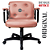 Cadeira Design Office Eames Signature Diretor Black com Rodinhas Anti Risco - Capa em Madeira - Vermelho Telha - Imagem 3
