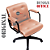 Cadeira Design Office Eames Signature Diretor Black com Rodinhas Anti Risco - Capa em Madeira - Vermelho Telha - Imagem 4
