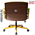 Cadeira Design Office Eames Signature Diretor Dourada com Rodinhas Anti Risco - Capa em Madeira - Verde Limão - Imagem 6