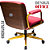 DUPLICADO - Cadeira Design Office Eames Signature Diretor Dourada com Rodinhas Anti Risco - Capa em Madeira - Amarelo Mostarda - Imagem 5