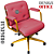 DUPLICADO - Cadeira Design Office Eames Signature Diretor Dourada com Rodinhas Anti Risco - Capa em Madeira - Amarelo Mostarda - Imagem 4