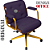 DUPLICADO - Cadeira Design Office Eames Signature Diretor Dourada com Rodinhas Anti Risco - Capa em Madeira - Preto - Imagem 4