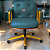 Cadeira Design Office Eames Signature Diretor Dourada com Rodinhas Anti Risco - Capa em Madeira - Verde - Imagem 1