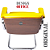 Cadeira Design Office Eames Signature Interlocutor Cromada- Capa em Madeira - Amarelo - Imagem 7